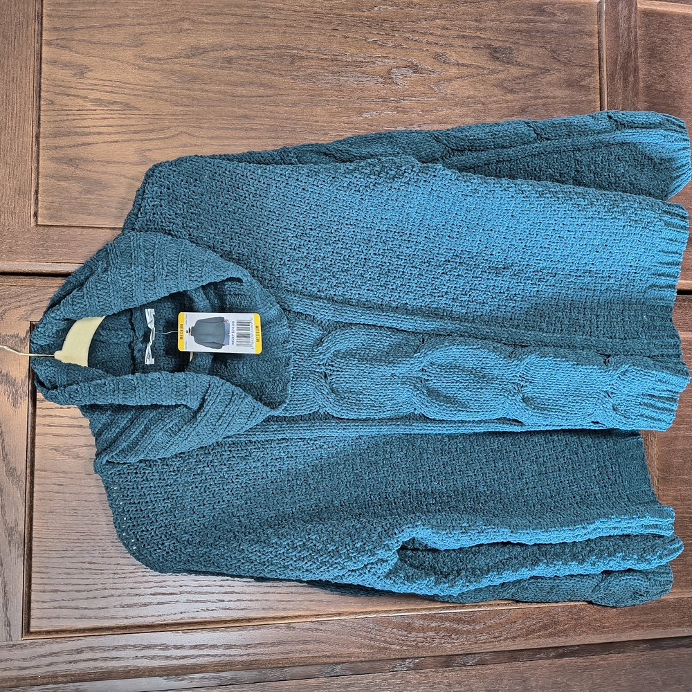 Seven7 Teal Cowl Neck Sweater